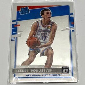 2020 Donruss Optic Aleksej Pokusevski Rookie Card #167 Silver Prizm Thunder (RC)
